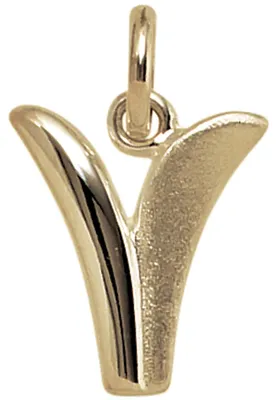 Produktbild von Anhänger Buchstabe V 375 Gold Gelbgold 13,4x11,1mm Halsschmuck Buchstabenanhänger