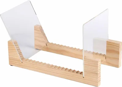 Productafbeelding van Famanu vinylplatenrek van hout - stapelbaar, bruin