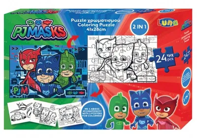 Produktbild von Luna puzzle PJ Masken Jungen 41 x 28 cm Karton 24 Teile