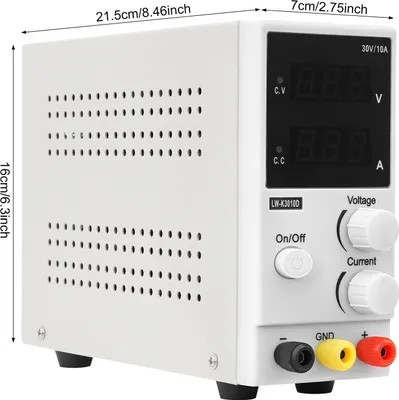Obrázek produktu pro Napájení stejnosměrným proudem, LED displej, více ochranných funkcí, stříbrná, EU