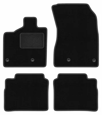Produktbild von Velours-Fußmatten für MG 4 2022- (Elektryk) – 4-tlg, Schwarz, passgenau – Wielganizator LUX