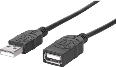 Produktbild von MANHATTAN USB 2.0 Verlängerungskabel 1m A-Stecker/A-Buchse