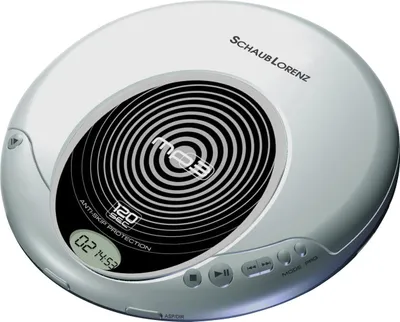 Obrázok produktu pre Schaub Lorenz Prenosný CD MP3 prehrávač Antishock strieborný s slúchadlami
