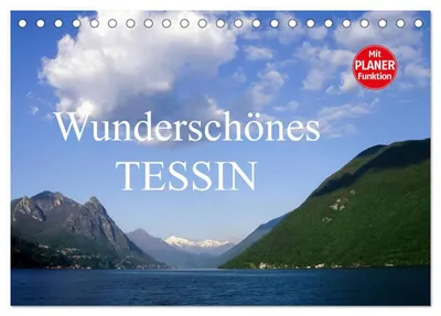 Produktbild von Wunderschönes Tessin (Tischkalender 2027 DIN A5 quer), CALVENDO Monatskalender
