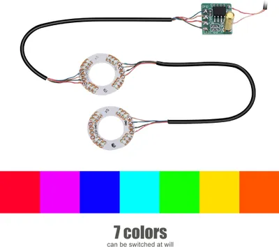Obrázok produktu pre Svetelné palice na palce, Joystick Caps Led Light, Palec Stick Led Light, LED svetlo analógové palice na palce, 7 farieb LED svetlo palice na palce, svetlo palice na palce pre PS4, svetlo palice na palce pre Xbox One