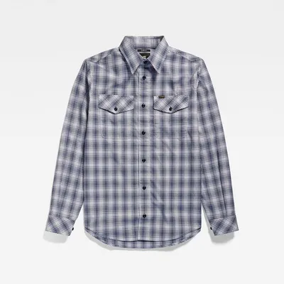 Produktbild von G-STAR RAW DENIM MARINE SLIM SHIRT L/S CHECK Herren Hemd