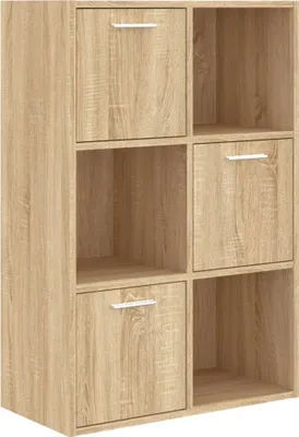 Produktbild von vidaXL Lagerschrank Sonoma-Eiche 60x29,5x90 cm Holzwerkstoff