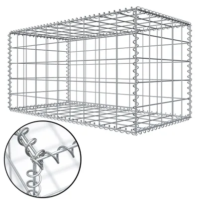 Zdjęcie produktu dla Gabion 100x50x50 Gabion kamienny MW 10x10 Prostokątny kosz siatkowy Kosz kamienny Kosz druciany