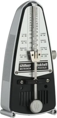 Produktbild von Wittner Metronom 838 Taktell Piccolo mechanisch silberfarben