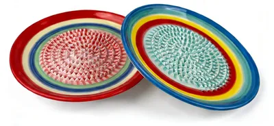 2er Set Keramikreiben, rund, Ø 11,9 cm, für Ingwer & Knoblauch