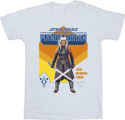 Produktbild von Star Wars - "The Mandalorian Jedi" T-Shirt für Herren BI47271 (S) (Weiß)