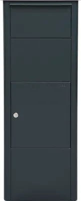Produktbild von MEFA Paketbriefkasten Mefa Beech 457 anthrazit Postkasten mit Schloss Briefbox