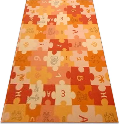 Immagine prodotto di Tappeto kids PUZZLE arancione  arancia 100x300 cm