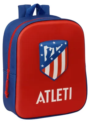 Obrázek produktu pro Školní batoh Atlético Madrid červený 22 x 27 x 10 cm 3D
