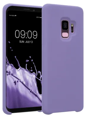 Produktbild von kwmobile Handyhülle für Samsung Galaxy S9 Hülle - Case Silikon - Kabelloses Laden - Schutzhülle Cover in Veilchen Lila