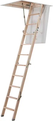 Produktbild von Dolle Bodentreppe mini 4-teilig bis 270cm Raumhöhe mit U-Wert 0,64 Deckenöffnung 95x60cm
