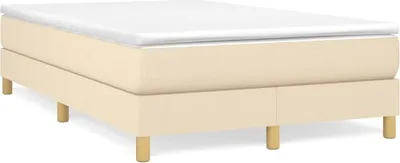 Produktbild von vidaXL Boxspringbettgestell Creme 120x200 cm Stoff