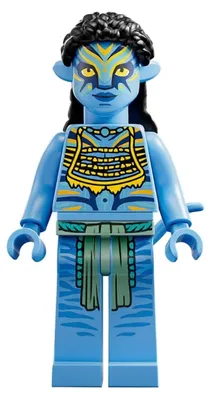Zdjęcie produktu dla Minifigurka LEGO Neytiri – żółty pancerz i wojenna malowidło – Avatar (avt001) – nowa