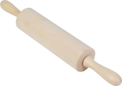 Produktbild von Nudelholz 39,5cm Teigroller Pasta Holzwalze Ausroller Backhelfer Metallachse