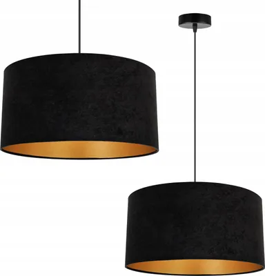 Obrázek produktu pro Závěsná lampa Stropní svítidlo Zlatý samet Stínidlo