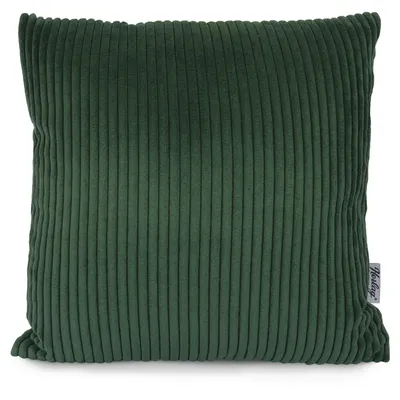 Produktbild von Herlag Dekokissen ELLA 40x40cm, Cord, flauschig,mit Innenkissen, waschbar bis 40°C,  100 , Dunkelgrün