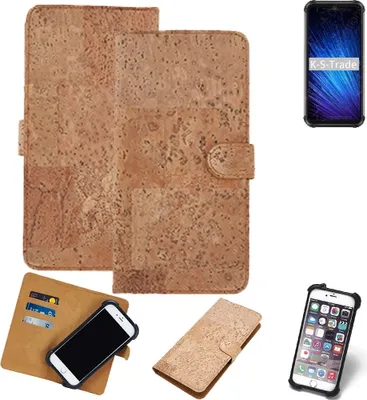 Produktbild von K-S-Trade Hülle kompatibel mit Blackview BV9800 Pro  Kork Handyhülle Cover  Schutzhülle TPU Case Bumper in Hellbraun, (1x)