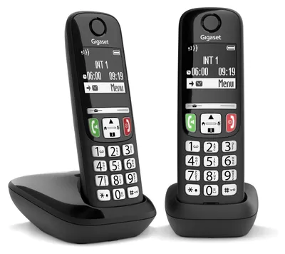 Immagine prodotto di Gigaset TELEFONO CORDLESS E270 DUO BLACK