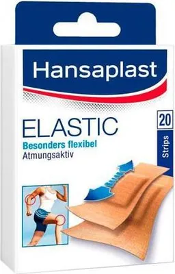 Zdjęcie produktu dla Elastyczne taśmy tynkarskie Hansaplast (20 szt.)