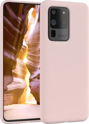 Produktbild von EAZY CASE Silikonhülle für Samsung Galaxy S20 Ultra / S20 Ultra 5G Silikon Backcover Schutz in Rosa