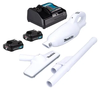 Obrázok produktu pre Akumulátorový vysávač Makita CL 108 FDSA2W 12 V 0,6 l + 2x akumulátor 2,0 Ah + nabíjačka
