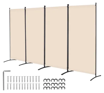 Produktbild von VEVOR Raumteiler 4 Paneele Paravent 3464 x 1840 x 520 mm, Faltbarer Sichtschutz
