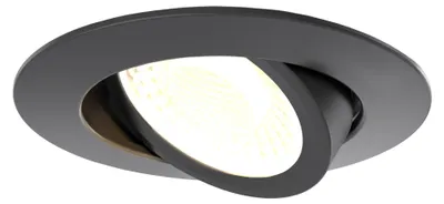 Produktbild von Ledvion LED Einbaustrahler Schwarz 5W Warmweiss wasserdicht IP65