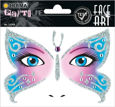 Produktbild von HERMA Face Art Sticker Butterfly