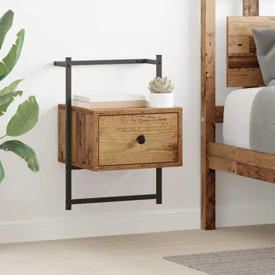 Produktbild von vidaXL Nachttisch Altholz 35 x 30 x 51 cm Holzwerkstoff