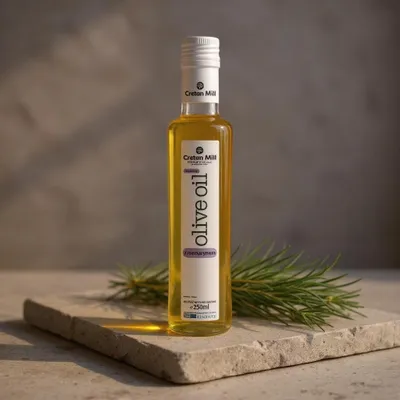 Zdjęcie produktu dla CRETAN MILL 15762 Oliwa z oliwek o aromacie ziół ROZMARYN 250 ml butelka
