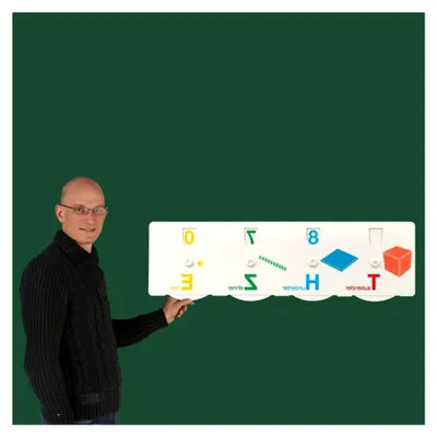 Produktbild von Demonstrations-Dezimalrechner für Lehrkräfte - Arbeiten mit Stellenwerten, Dienes-Material