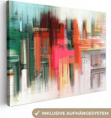 Obrázok produktu pre MuchoWow® - Plátno - Olejomaľba - Abstraktný obraz, nástenný obraz, nástenné dekorácie, obývacia izba, 80x60cm
