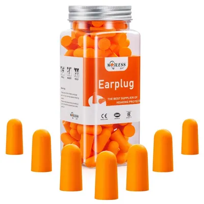 Produktbild von Ohrstöpsel zur Geräuschunterdrückung 60 Paar Ultraweich Schaumstoff Orange NRR 38 dB