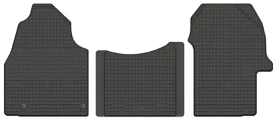Zdjęcie produktu dla Dywaniki gumowe przednie + tunel do Mercedes Sprinter III W907 2018- – czarne, dopasowane – Wielganizator SolidTread