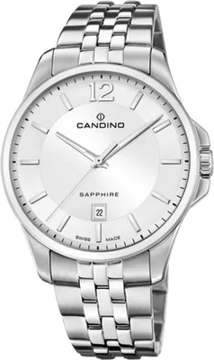 Produktbild von Candino Herren Analog Uhr Classic Casual Edelstahl Armbanduhr silber UC4762/1