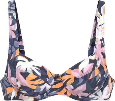 Produktbild von LASCANA ACTIVE Bügel-Bikini-Top Wave nachtblau bedruckt Größe 42 Cup B