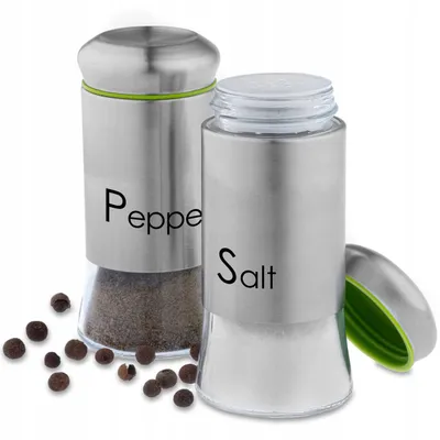 Immagine prodotto di Set saliera e pepiera KADAX, 2 pezzi, 150 ml, shaker in vetro e acciaio inox