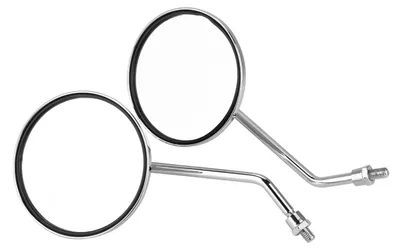 Zdjęcie produktu dla 1 para 8 mm prawych i lewych lusterek bocznych do motocykla Okrągłe lusterka boczne do motocykla