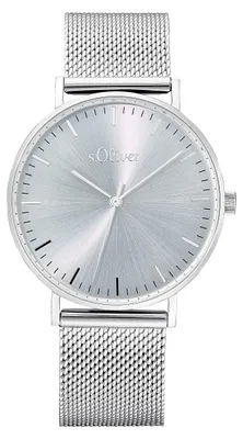 Produktbild von s.Oliver Armbanduhr Damen Quarzuhr Analog, mit Edelstahl Armband, Silber, 3 bar