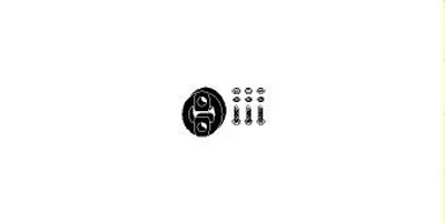 Produktbild von HJS Montagesatz Katalysator 82 15 6682 für FORD Transit Mk6 Kasten (V347, V348, FA)
