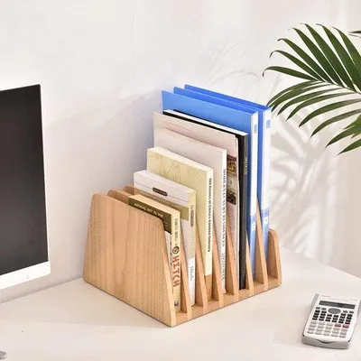 Produktbild von Famanu Dokumentenhalter 7 Fächer - Holzfarbe
