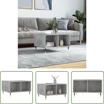 Produktbild von The Living Store Couchtisch Betongrau 60x50x36,5 cm Holzwerkstoff