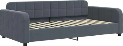 Obrázok produktu pre vidaXL Denná posteľ tmavosivá 90x200 cm zamat