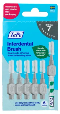 Produktbild von TePe Interdentalbürsten Original Grau 1,3 mm ISO-Größe 7 (6 Stück)