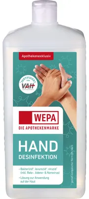 Produktbild von WEPA Handdesinfektion Lösung, 1000 ml Lösung